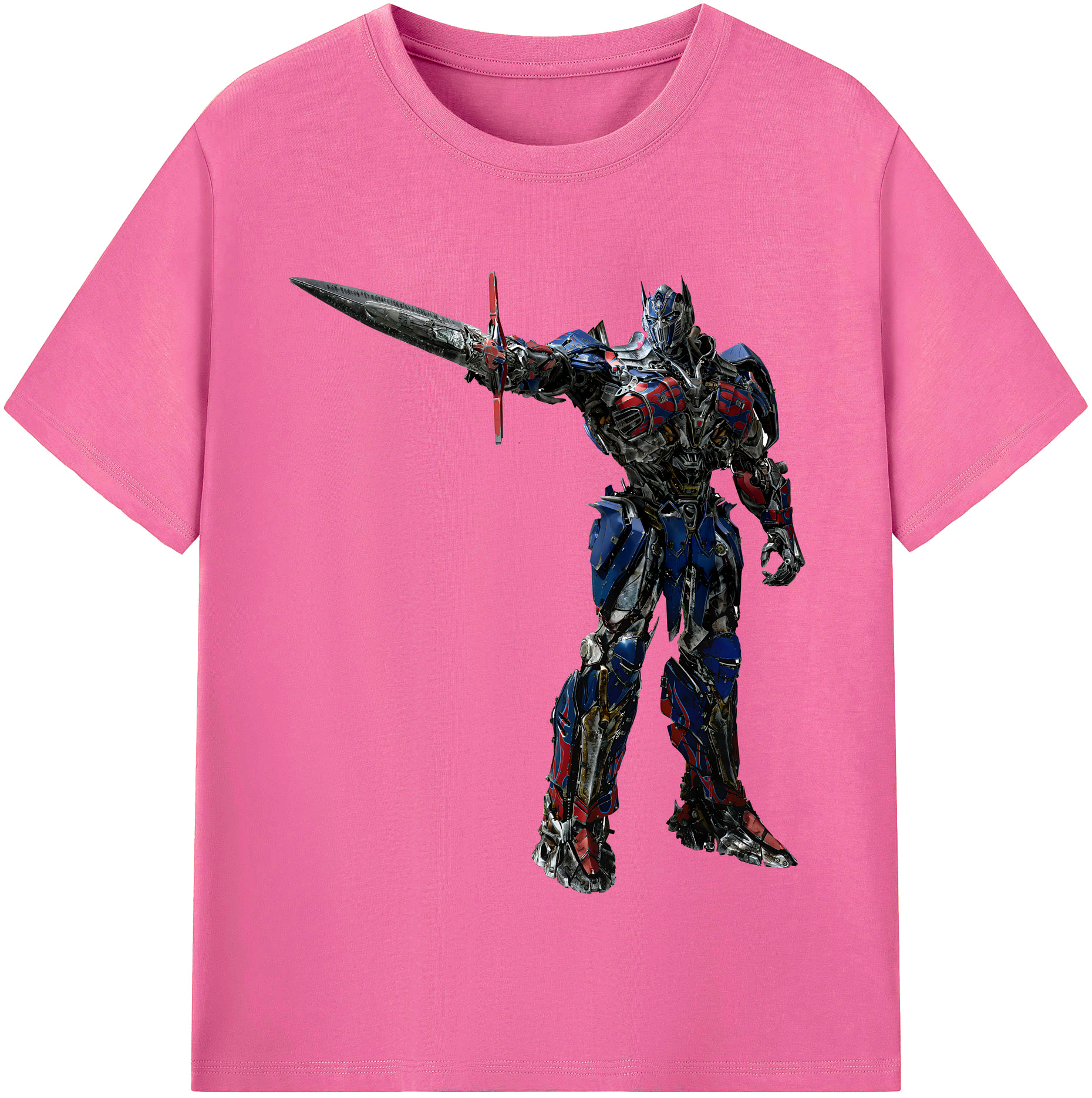 （画像用） Transformers トランスフォーマー レディースカジュアルプリントTシャツ（綿100％）